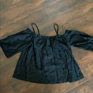 Jack Black off shoulders lace 3/4 sleeve top Large